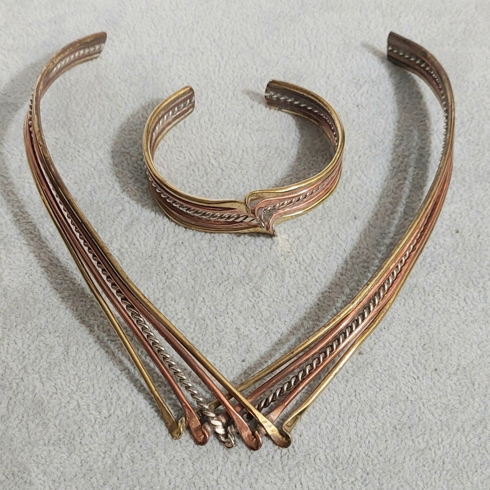 Vintage Choker and Bracelet Set